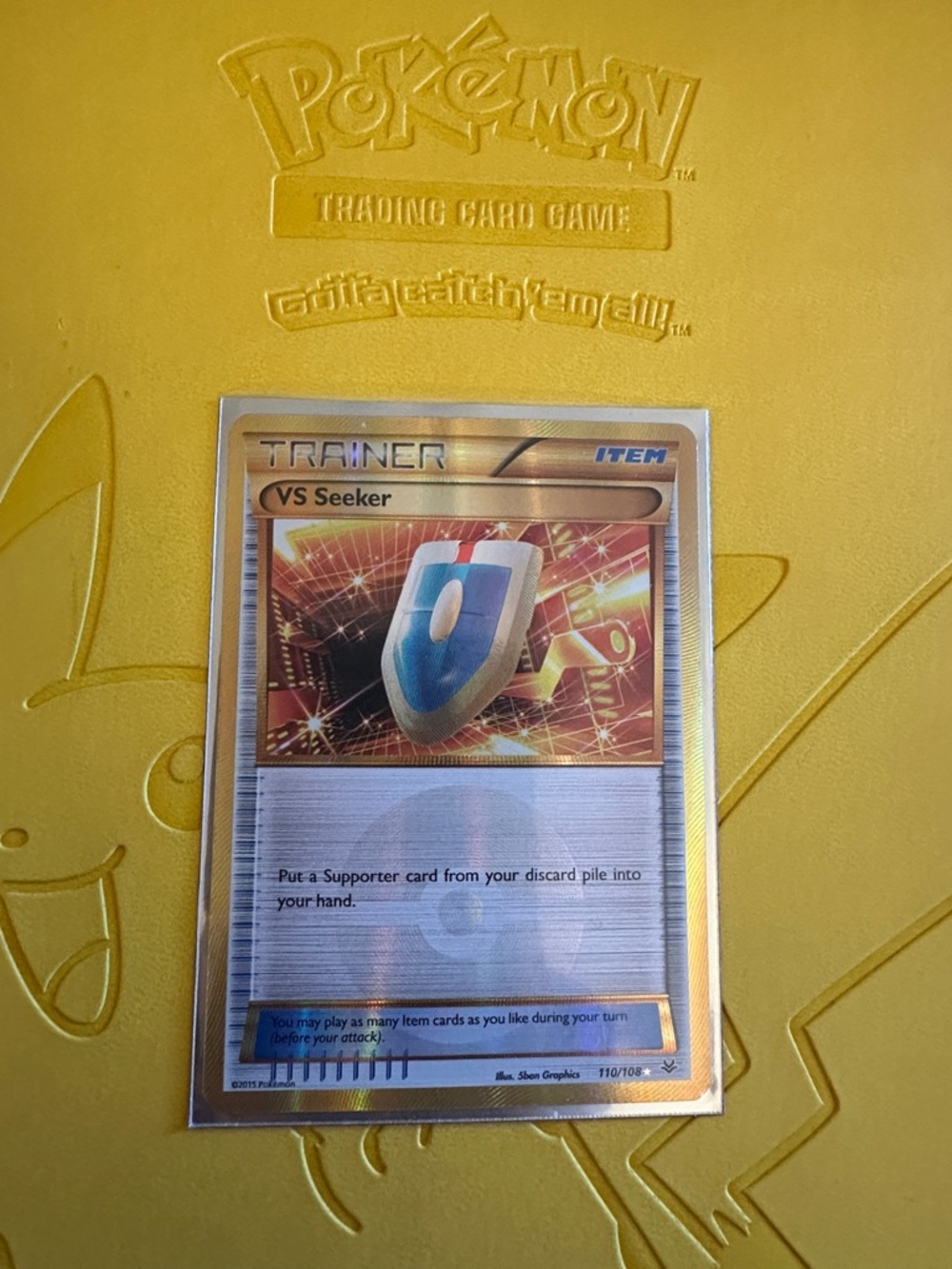 Pokémon Trainer Card - VS Seeker (Holo) - Blue/White Shield Art